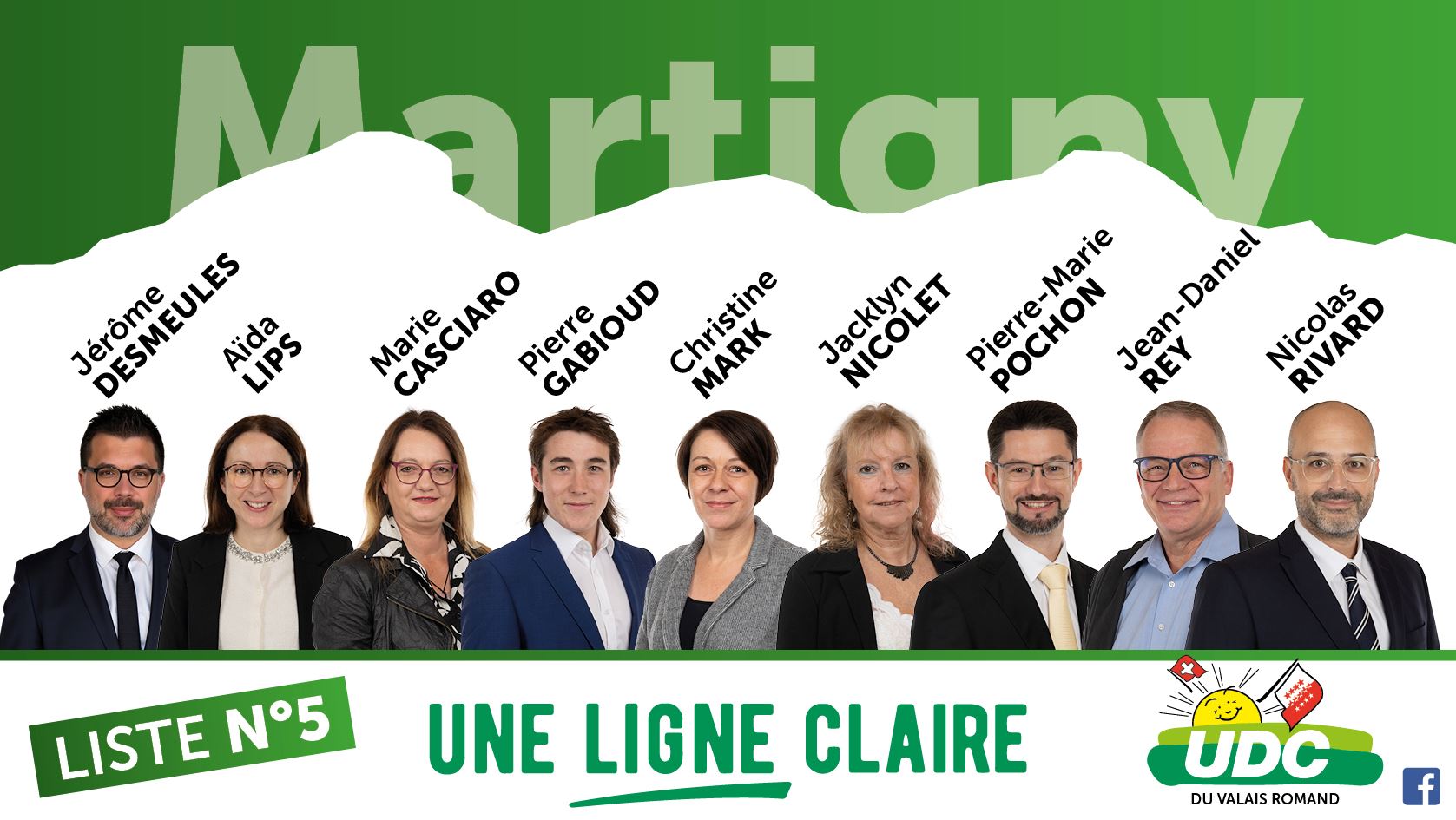 District de Martigny : le programme de la liste UDC