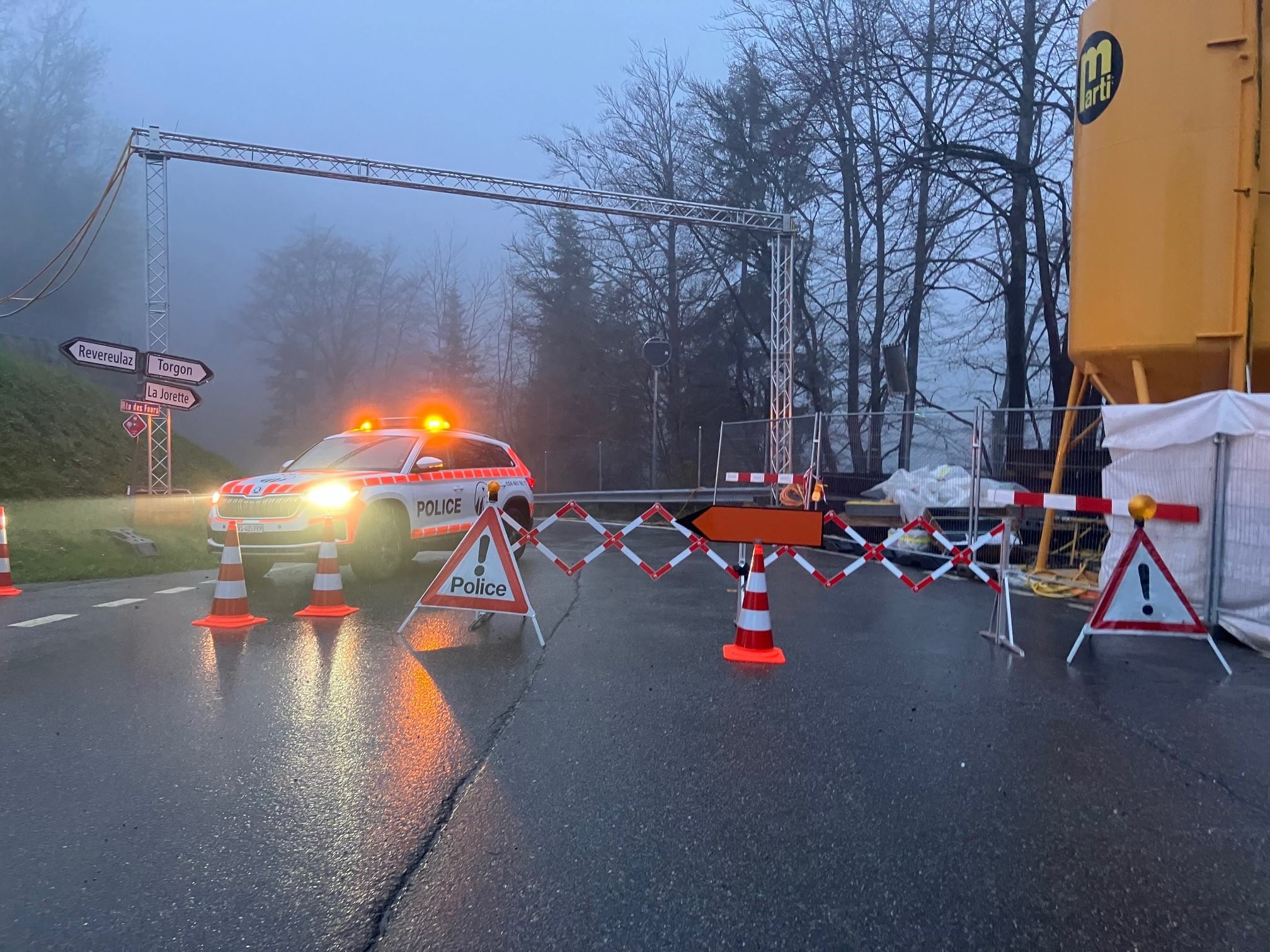 La route de Torgon devrait rouvrir vers 16h