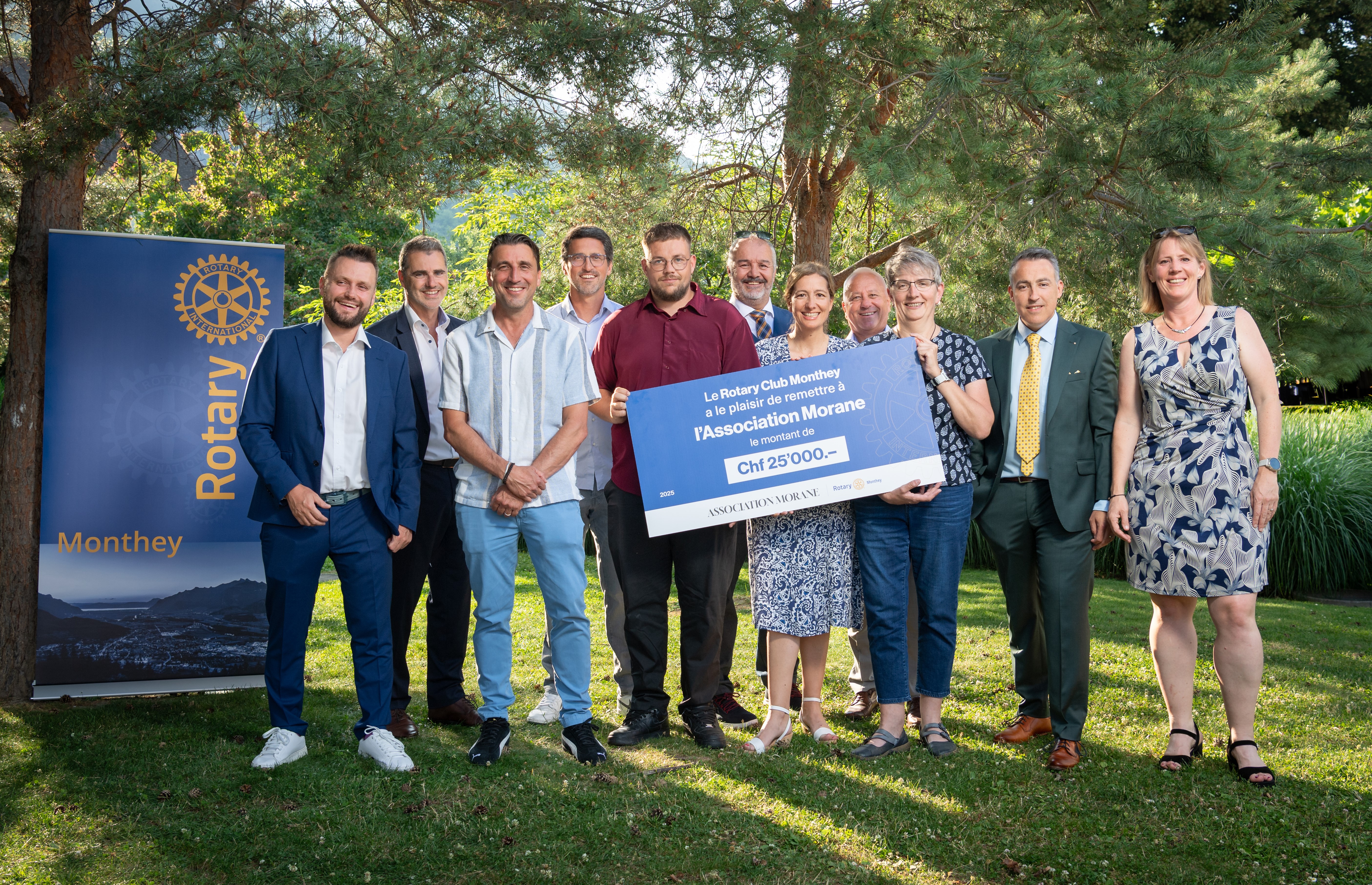 Le Rotary Monthey reverse 25'000 francs à l’association Morane