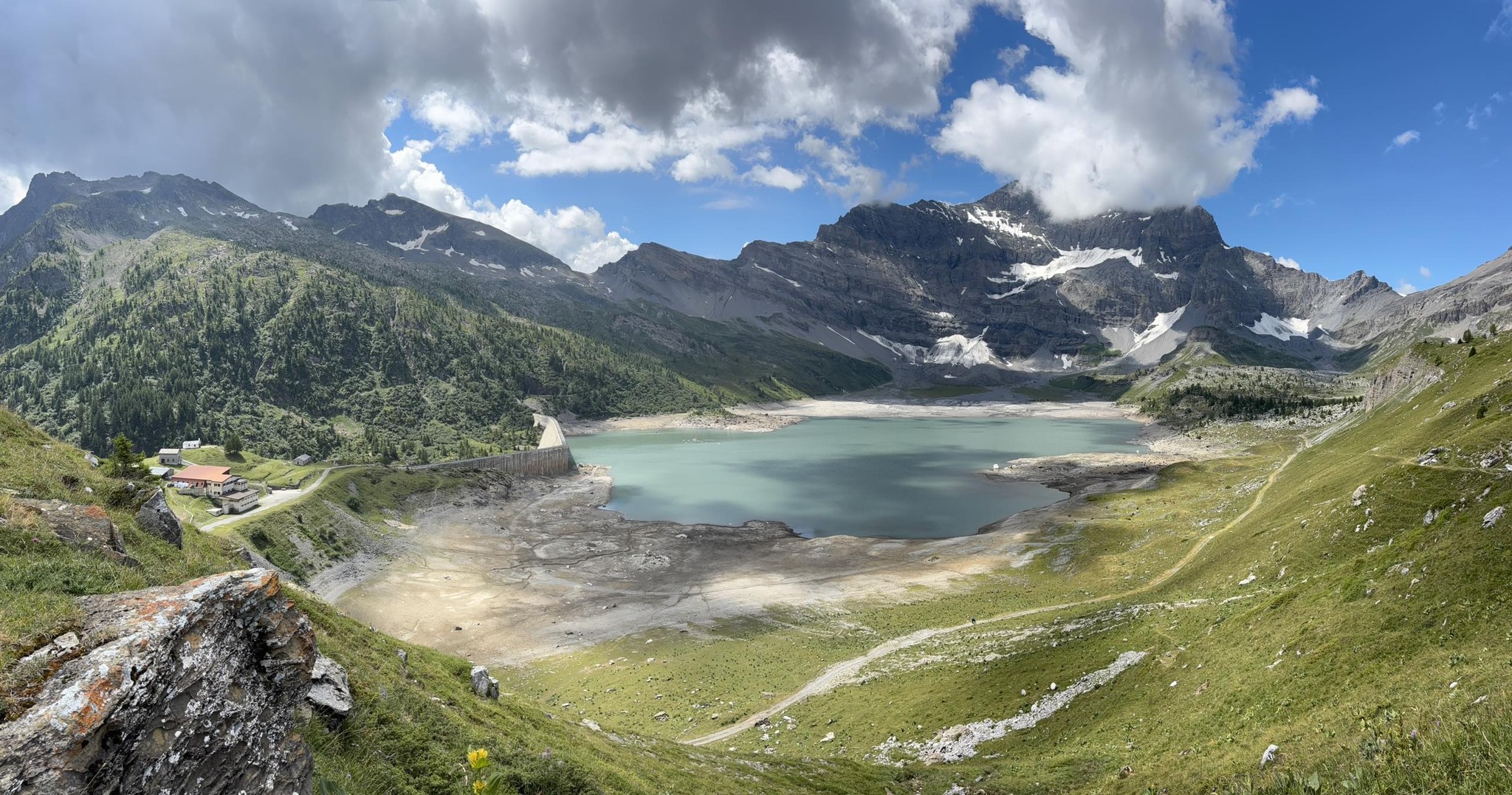 Le réservoir du barrage de Salanfe est descendu à 10% de sa capacité cet été