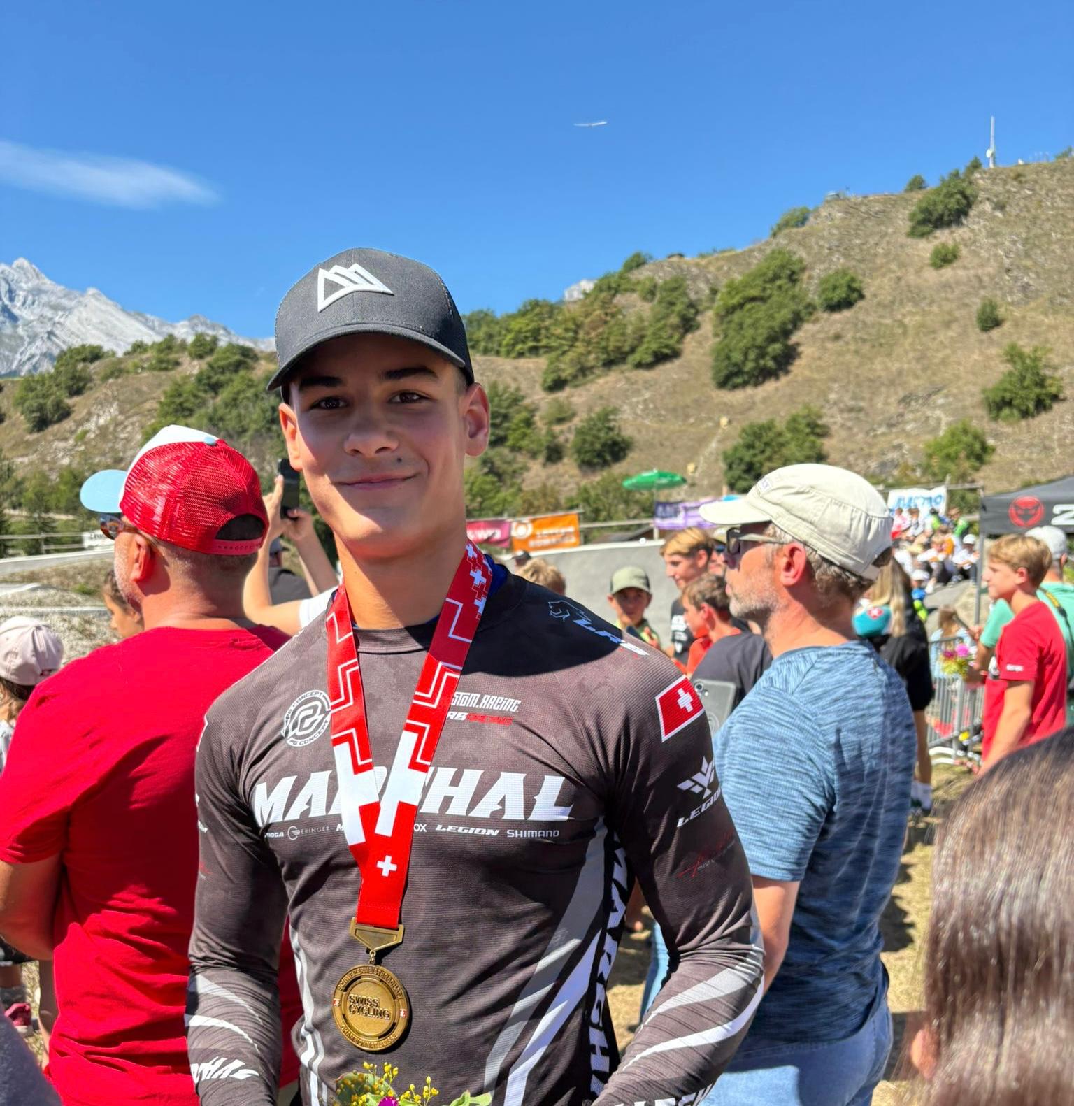 BMX: Ethan Perrin sur le podium des Championnats suisses