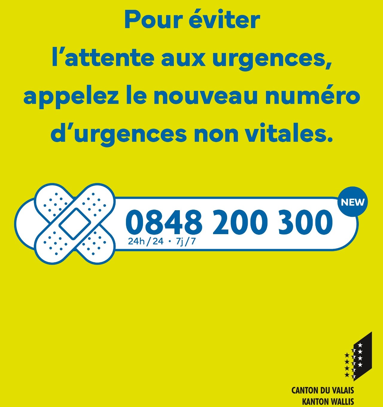 Le canton du Valais se dote d'un nouveau numéro pour les urgences non vitales