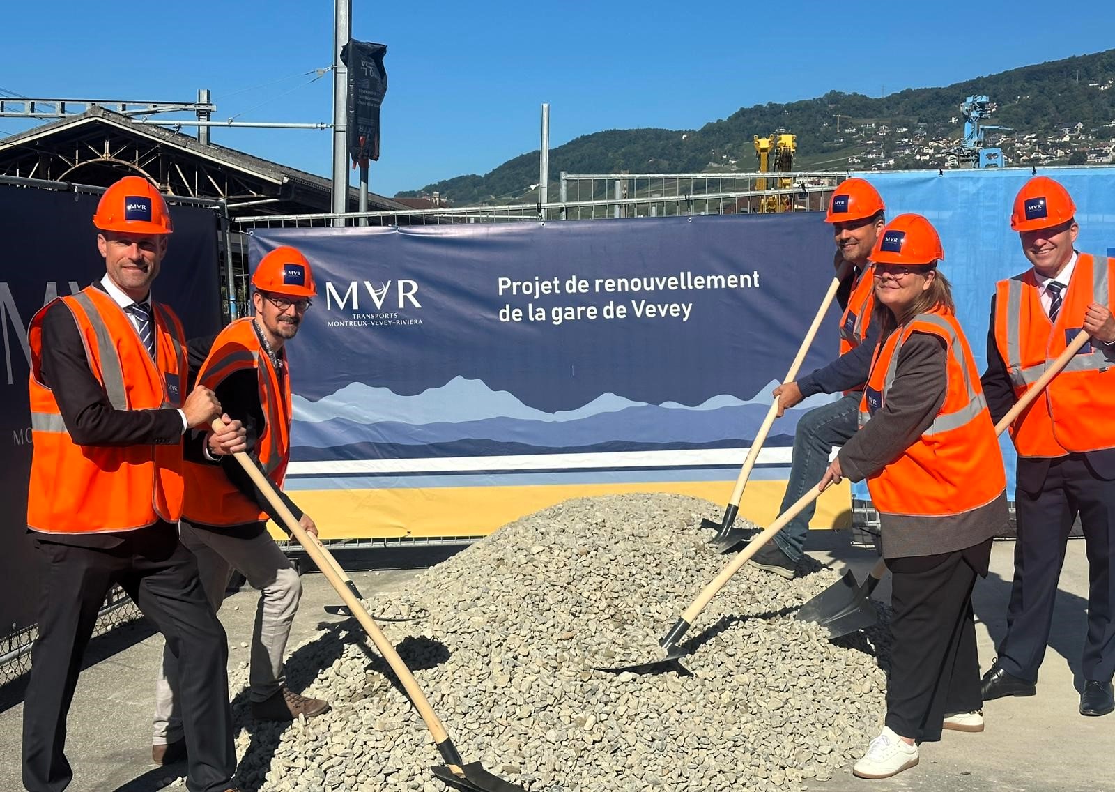Vevey: coup d’envoi symbolique pour le grand chantier de la gare