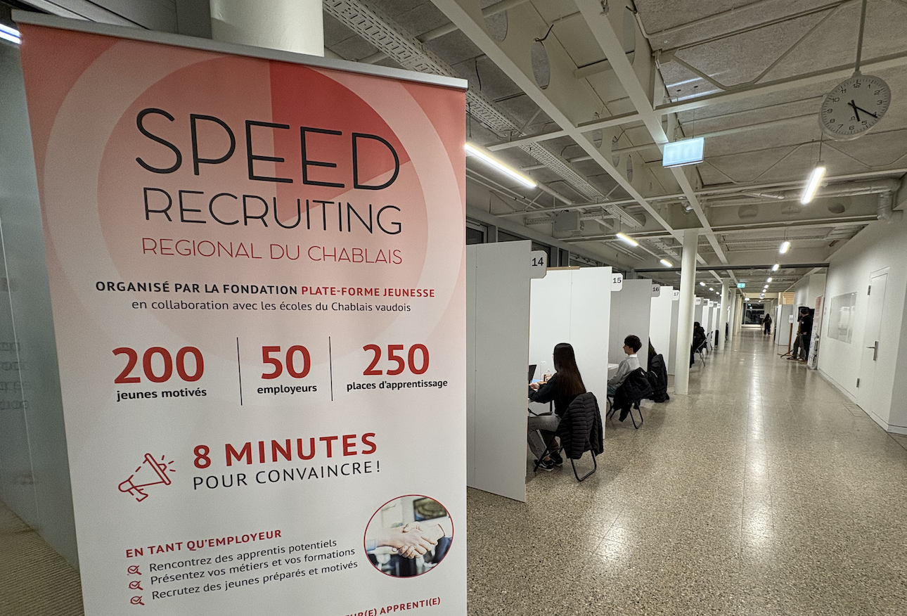 Aigle: jeunes et entrepreneurs se rencontrent lors d'un speed recruiting