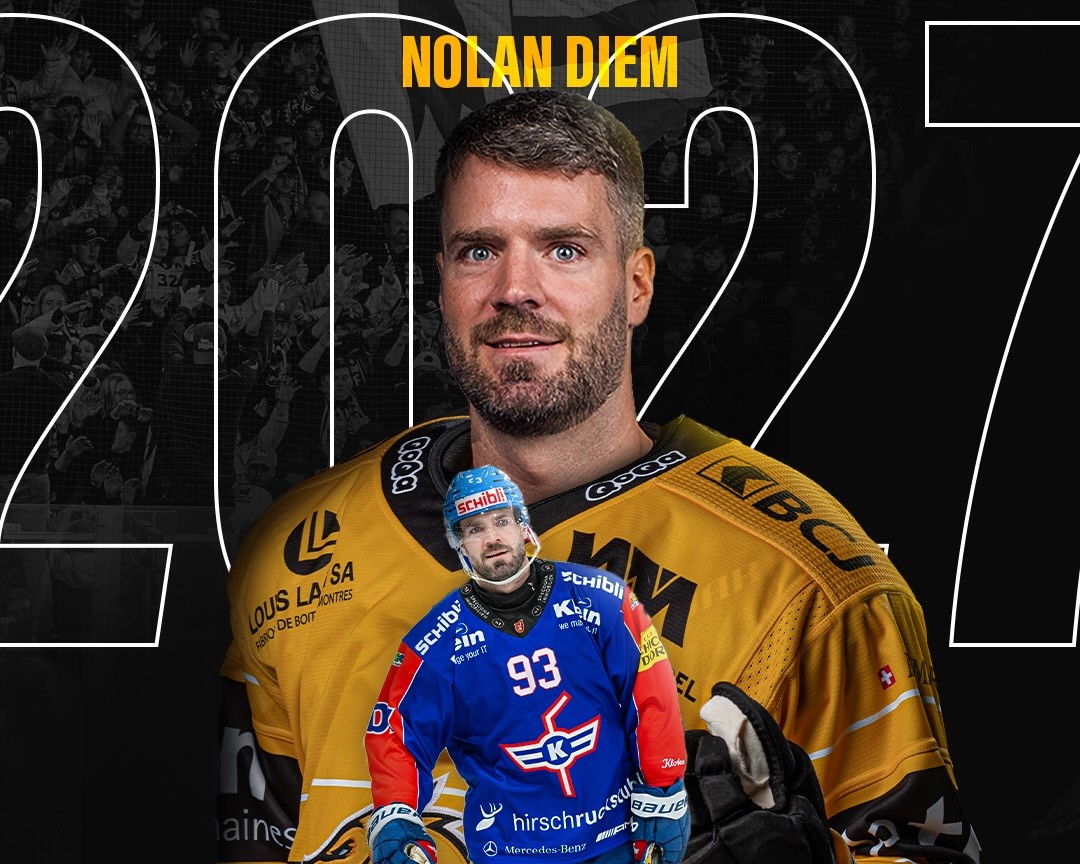 Hockey sur glace - National League: Nolan Diem patinera pour Ajoie la saison prochaine
