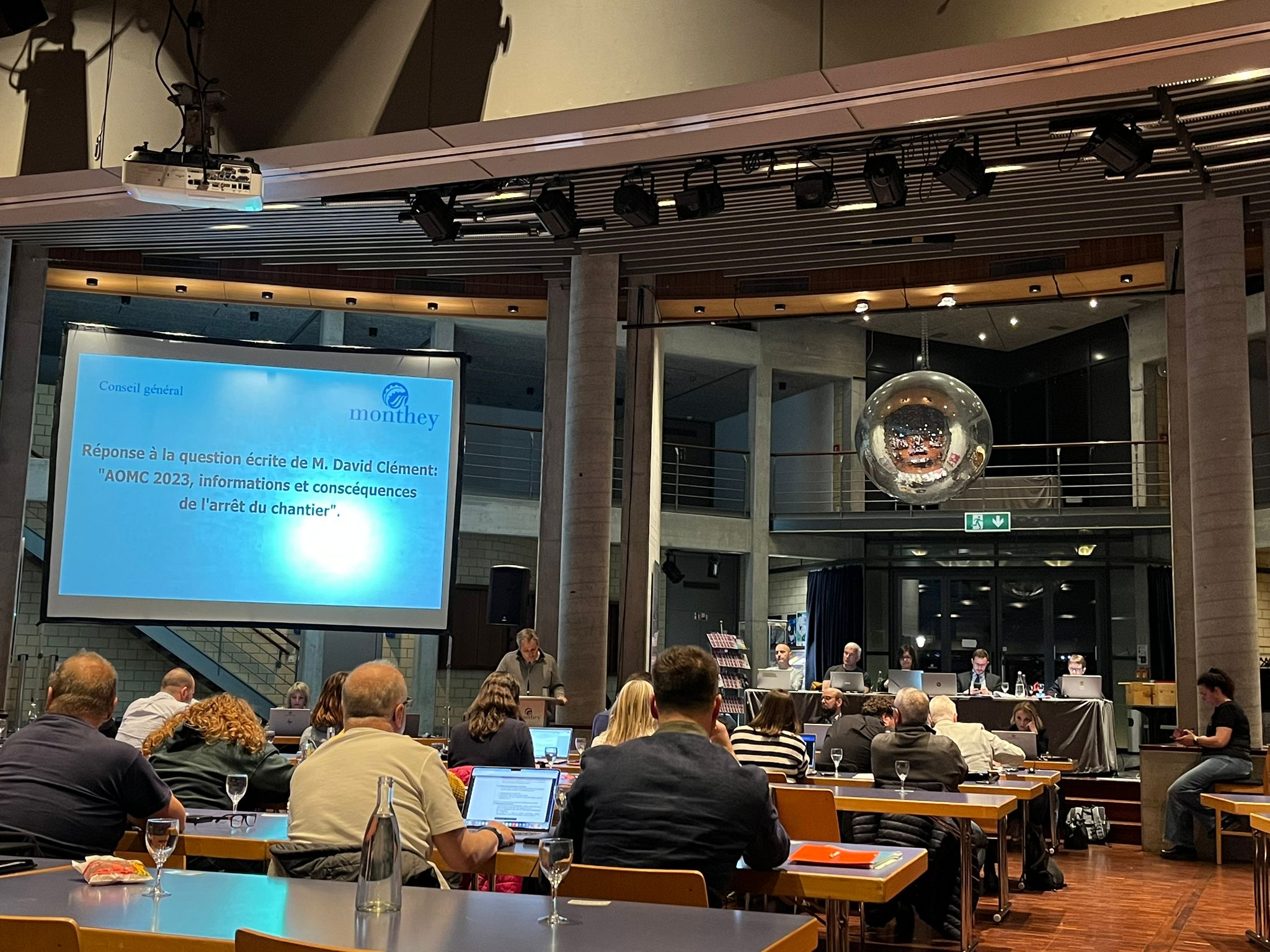 Première de l'année pour le Conseil Général de Monthey 