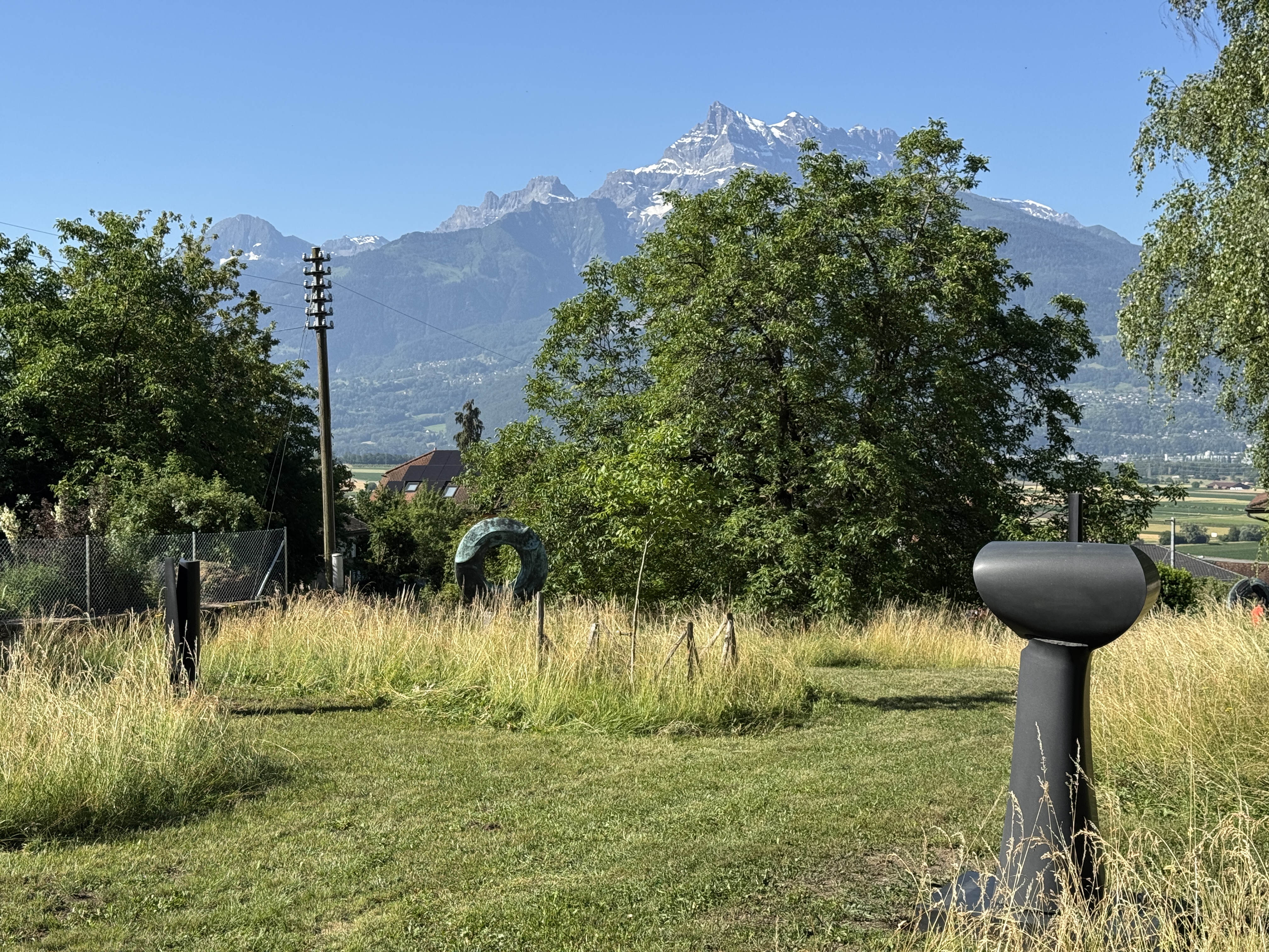 Ollon inaugure un parc de sculptures de l'artiste Boyard André Raboud 