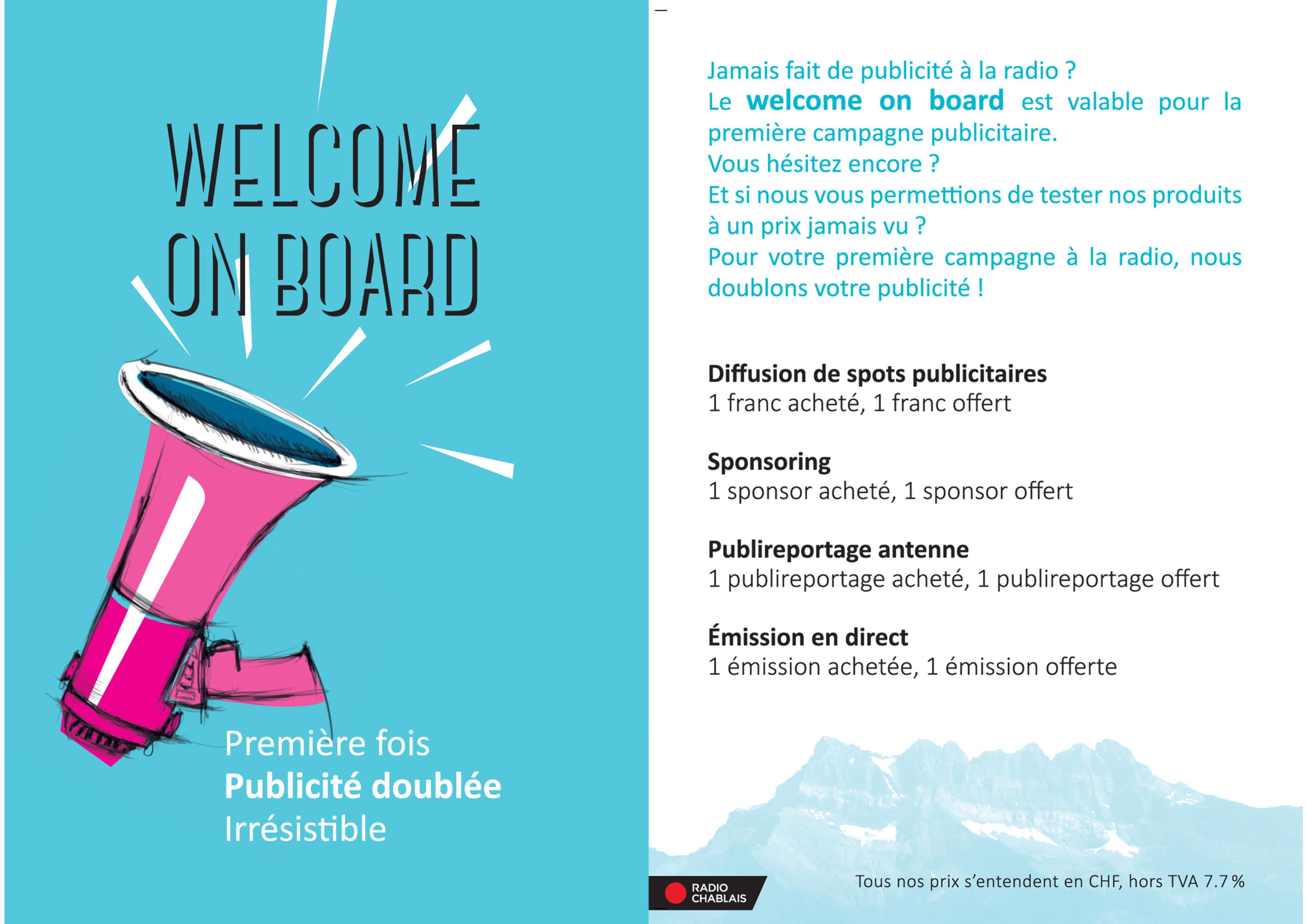 Welcome on board